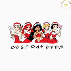 christmas disney princess best day ever svg download