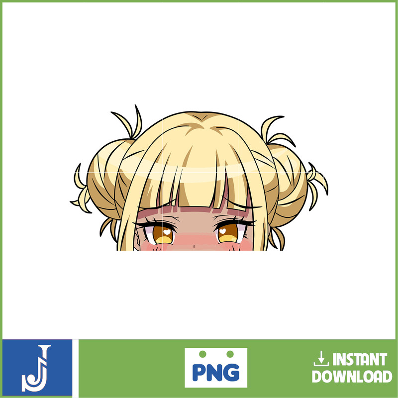 Anime Peeking Premium Graphic Design, Cute , Cool, Anime PNG, Print on Demand, Stickers, Anime Peeker (56).jpg