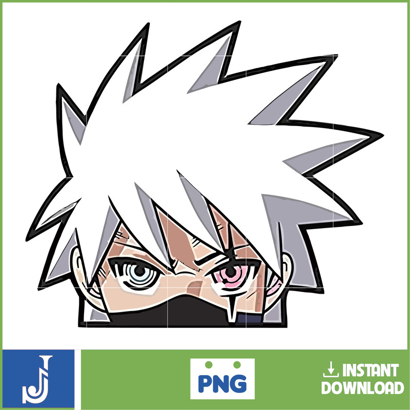 Anime Peeking Premium Graphic Design, Cute , Cool, Anime PNG, Print on Demand, Stickers, Anime Peeker (63).jpg