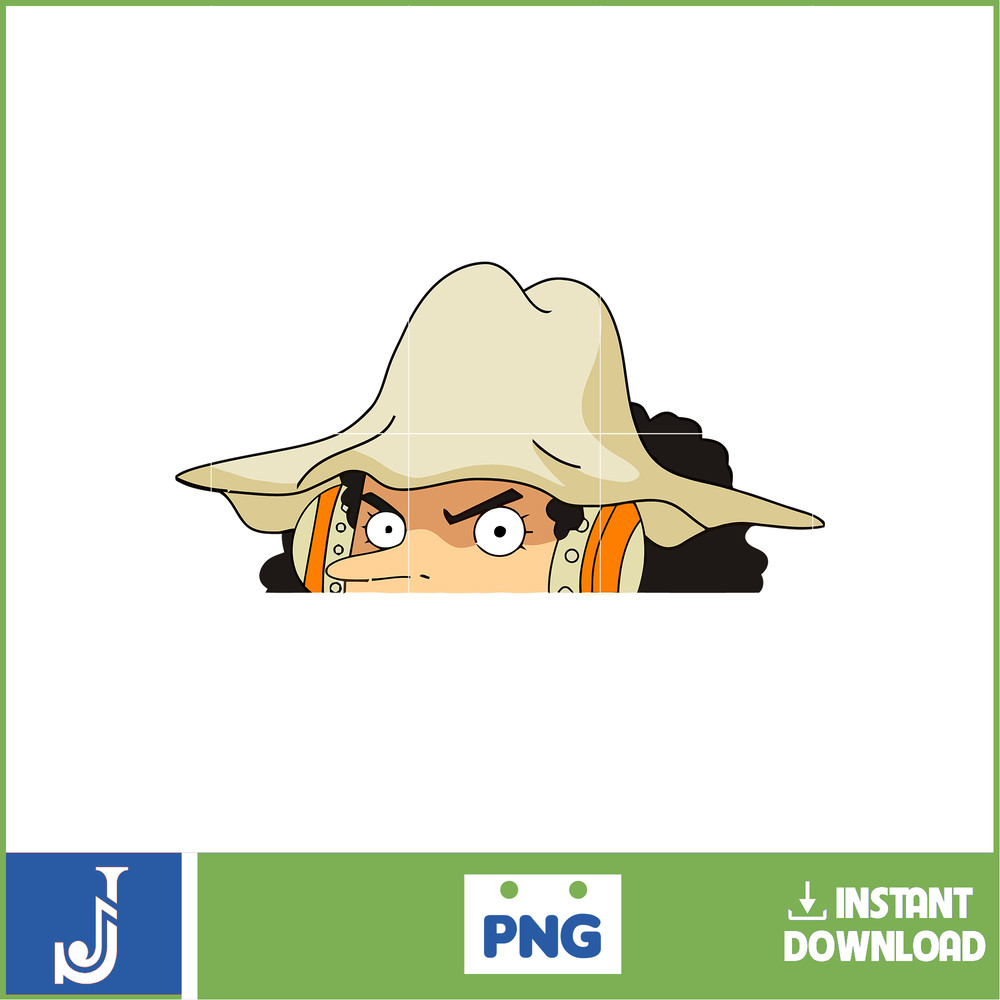 Anime Peeking Premium Graphic Design, Cute , Cool, Anime PNG, Print on Demand, Stickers, Anime Peeker (78).jpg