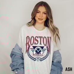 vintage boston baseball shirt, boston baseball tshirt, retro style short sleeve tshirt, gift for boston baseball fan, bo