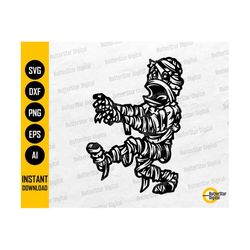 cute mummy svg | horror monster svg | halloween t-shirt images graphics | cricut cut files silhouette clip art vector digital dxf png eps ai