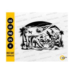extinction of the dinosaurs svg | dino t-shirt decal stencil vinyl sticker graphics | cricut cut file clip art vector digital dxf png eps ai