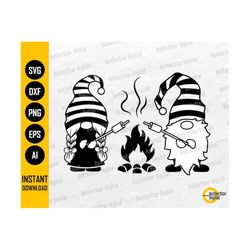 camping gnomes svg | happy campers svg | hiking camp t-shirt graphics decals | cutting files cuttable clipart vector digital dxf png eps ai