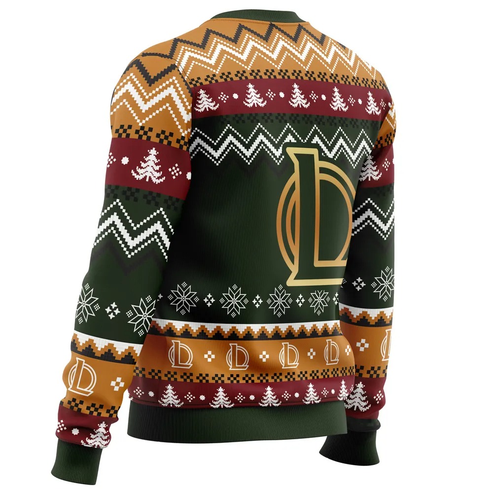 Game on Christmas League of Legends All Over Print Hoodie 3D Zip Hoodie 3D Ugly Christmas Sweater 3D Fleece Hoodie