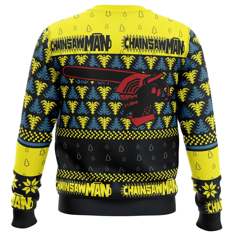 You Make It Fell Like Christmas Chainsaw Man Hoodie 3D Zip Hoodie 3D Ugly Christmas Sweater 3D Fleece Hoodie