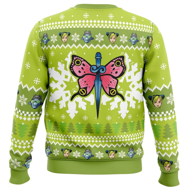 Christmas Jolyne Kujo Jojo Bizarre Adventure Hoodie 3D Zip Hoodie 3D Ugly Christmas Sweater 3D Fleece Hoodie