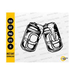 beer cans cheers svg | party svg | celebrate partying drink drunk bar pub | cricut cut file printable clip art vector digital dxf png eps ai