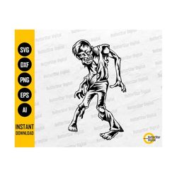 walking zombie svg | horror monster svg | fun halloween t-shirt image graphics | cricut cutting file clip art vector digital dxf png eps ai