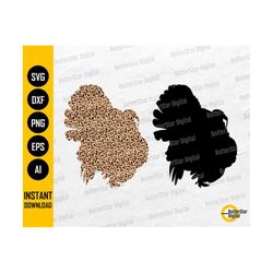 leopard turkey svg | wild turkey svg | hunting decal graphics stickers vinyl | cricut cutting file cut clipart vector digital dxf png eps ai