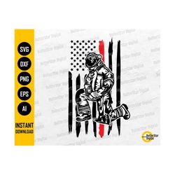 us firefighter kneeling svg | fallen firefighter tribute svg | usa fireman svg | cutting file cuttable clipart vector digital dxf png eps ai