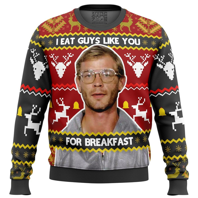Jeffrey Dahmer All Over Print Hoodie 3D Zip Hoodie 3D Ugly Christmas Sweater 3D Fleece Hoodie