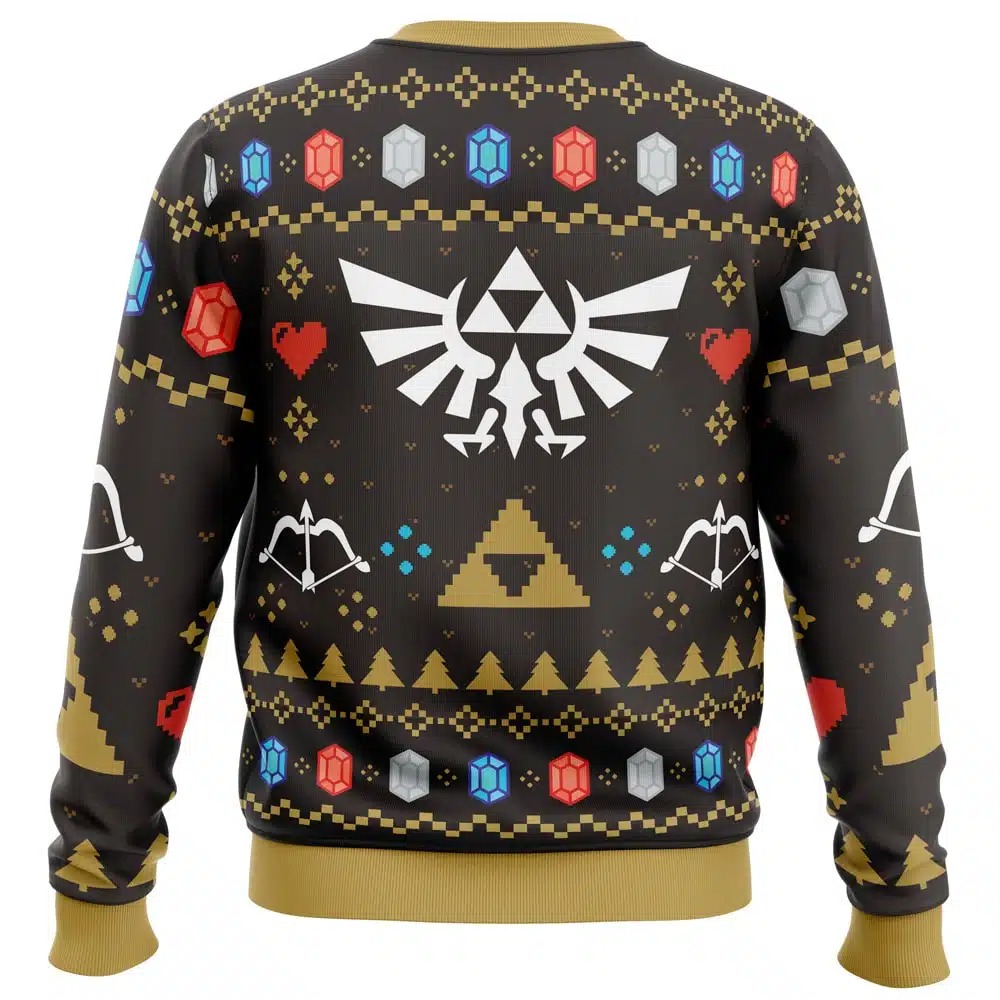 Christmas Hero Legend of Zelda All Over Print Hoodie 3D Zip Hoodie 3D Ugly Christmas Sweater 3D Fleece Hoodie