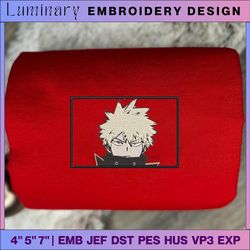 custom anime embroidery designs, machine embroidery files, instant download, embroidery design, embroidery machine files