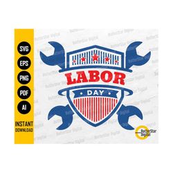 labor day shield svg | happy labour day svg | united states laborers | cricut cutting file | clipart vector digital download png eps pdf ai