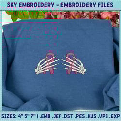 pink ribbon embroidery machine design, halloween spooky embroidery design, embroidery pattern, embroidery file