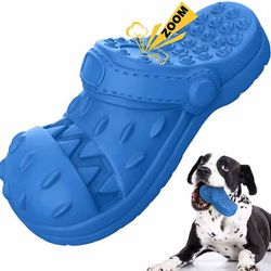 Slipper Shape Dog Toys For Chewing Teeth Cleaner Interactive Sounding Dog Toy For Aggressive Chewers(US Customers)