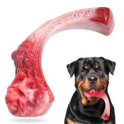 Dog Chew Toy Simulation  Steak Shape Beef Flavor Nylon Indestructible Dog Bone Molar Toys(US Customers)