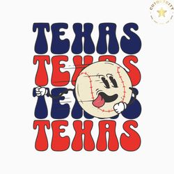retro style texas baseball mlb postseason svg download