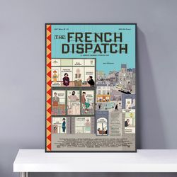 The French Dispatch Poster PVC package waterproof Canvas Wall Art Gift Home Poster, halloween gift.jpg
