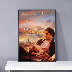 before sunrise movie poster pvc package waterproof canvas wall art gift home poster, halloween gift.jpg