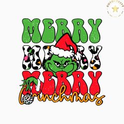 merry grinchmas funny christmas santa hat svg download