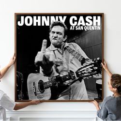 johnny cash - san quentin poster - album cover - music album - music poster gift - unframed.jpg
