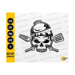 griller crossbones svg | grill skull svg | grilling t-shirt apron decal gift tattoo | cricut cut files clipart vector digital dxf png eps ai