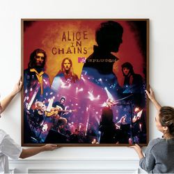 alice in chains unplugged poster - album cover - music album - music poster gift - unframed.jpg