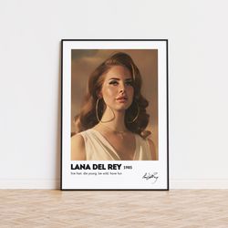 lana del rey poster lana del rey merch lana del rey printable art lana del ray gift dorm room decor music poster college