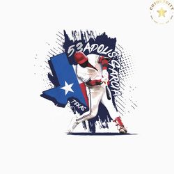 vintage adolis garcia 53 texas pride png sublimation file