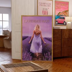 taylor swift lavender haze lyrics song midnights album lyrics, taylor midnights wall print quote, swiftie gift merch dec