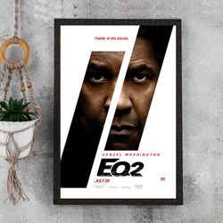 the equalizer 2 movie poster - waterproof canvas film poster - movie wall art - movie poster gift - size a4 a3 a2 a1 - u