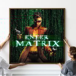 the matrix poster - the matrix movie - film cover - movie poster gift - unframed.jpg