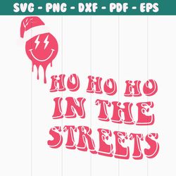 retro ho ho ho in the streets svg graphic design file