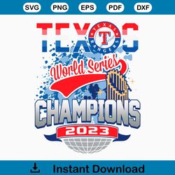 Texas World Series Champions 2023 SVG Cutting Digital File