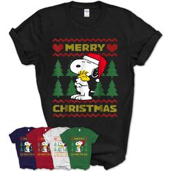peanuts snoopy merry christmas ugly sweater &8211 teezou store