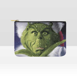 grinch accessory pouch, makeup bag