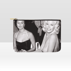 sophia loren jayne mansfield accessory pouch, makeup bag