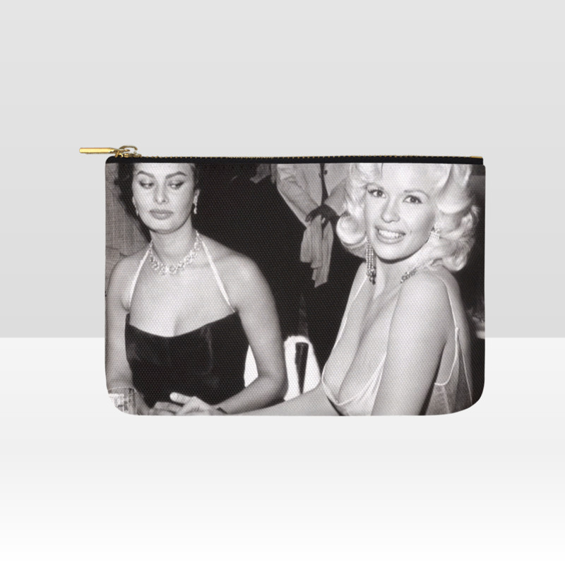 Sophia Loren Jayne Mansfield Accessory Pouch, Makeup bag.png