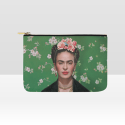 frida kahlo accessory pouch, makeup bag