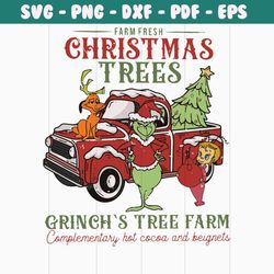 farm fresh christmas grinchs tree farm svg file for cricut