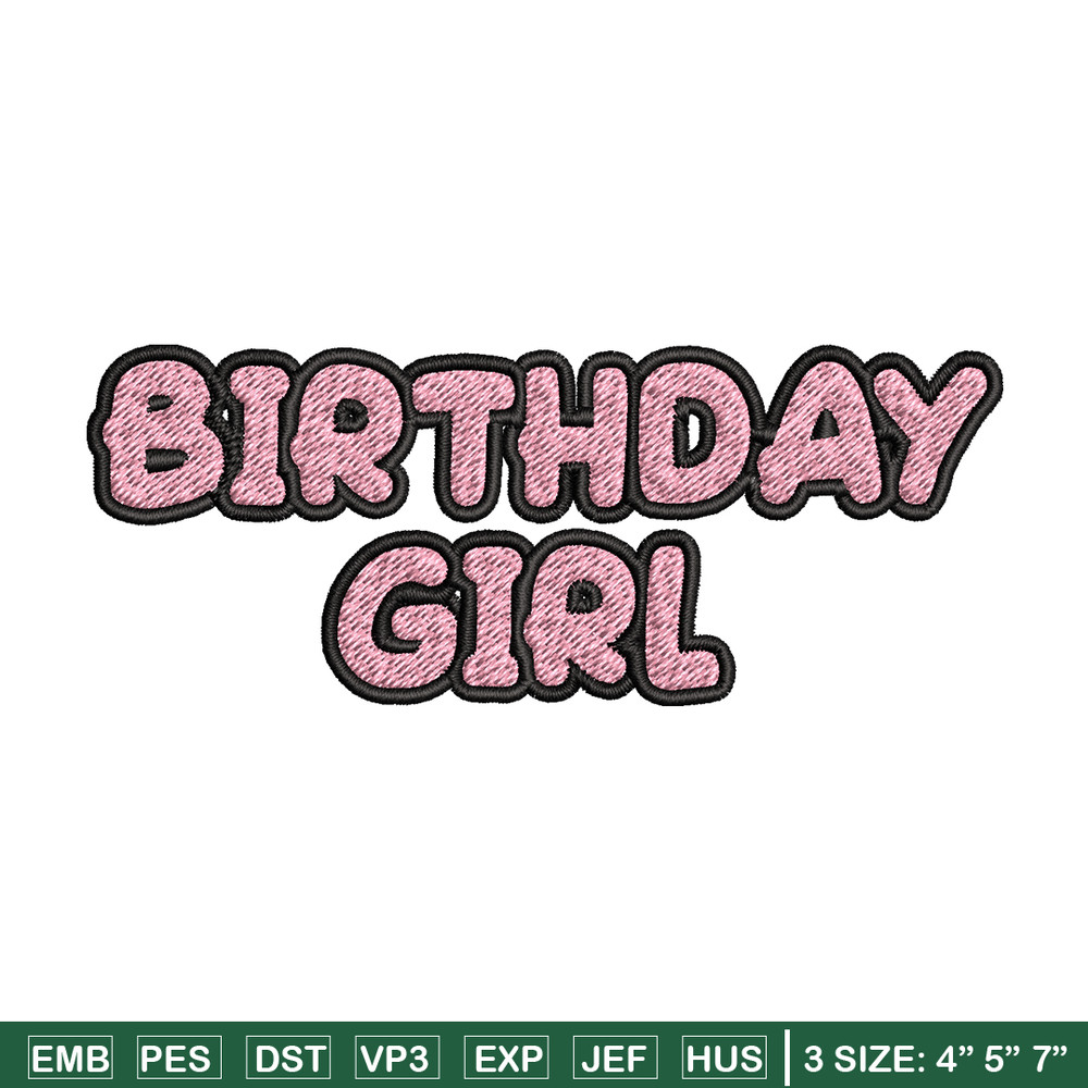 Bluey Birthday Girl Embroidery, Bluey Cartoon Embroidery, Disney Embroidery, Embroidery File, digital download..jpg