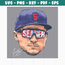 corey seager texas sunglasses png sublimation download