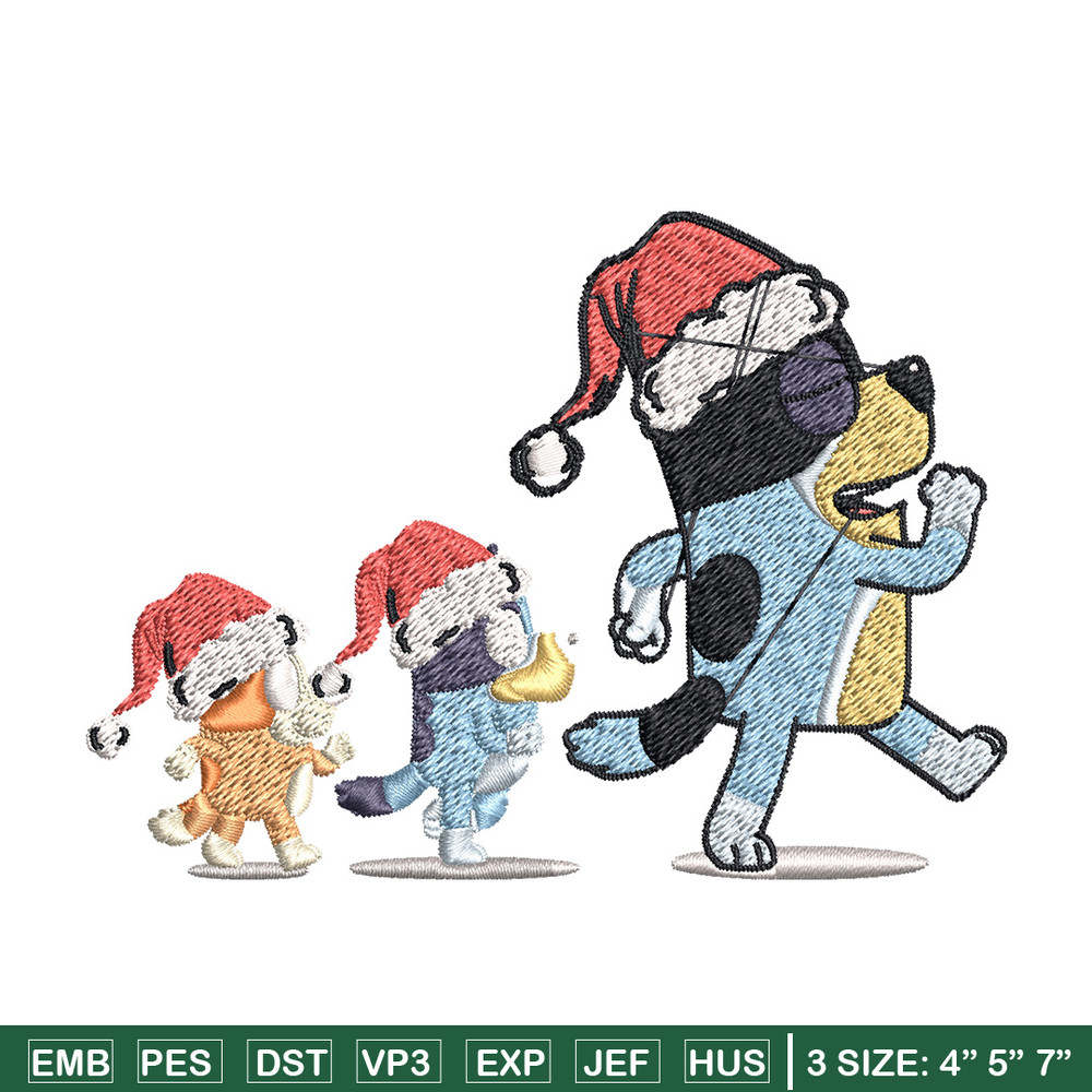 Bluey family Embroidery Design, Bluey Embroidery, Embroidery File, Brand Embroidery, Logo shirt, Digital download.jpg