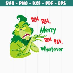 retro grinchmas funny merry whatever svg download