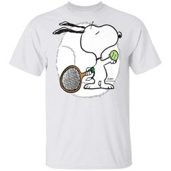 peanuts snoopy tennis t-shirt