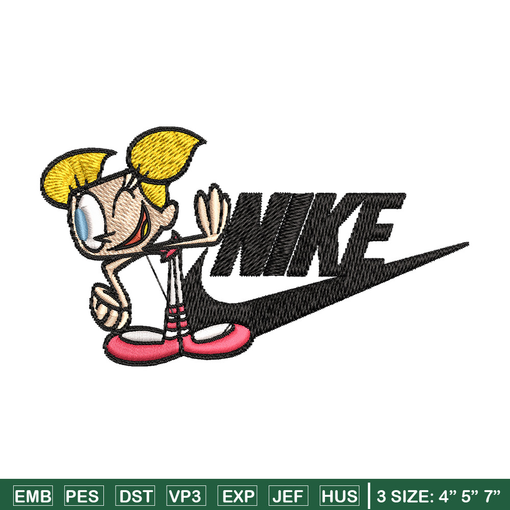 Bubbles cartoon Nike Embroidery design, Bubbles cartoon Embroidery, Nike design, Embroidery file, Instant download..jpg