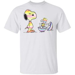peanuts snoopy woodstock easter egg t-shirt