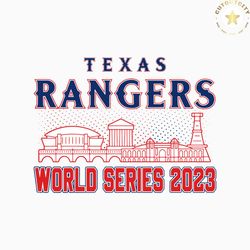 mlb texas rangers world series 2023 svg cutting digital file